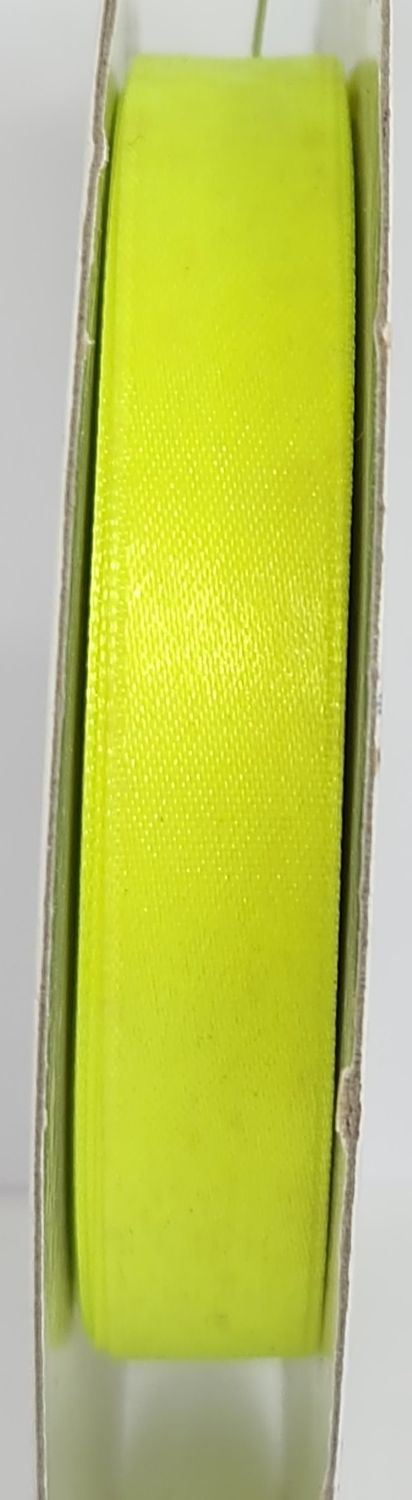 Neon Yellow Ribbon 10mm Wide. Priced Per Metre