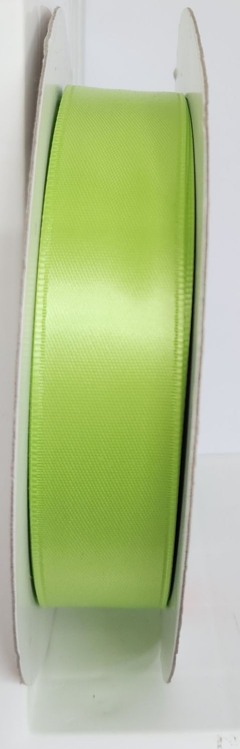 Very Lime Green Satin Ribbon 25mm Wide, Priced Per Metre
