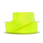 Flo-Yellow Double Faced Satin Ribbon 7mm Width, Price per metre