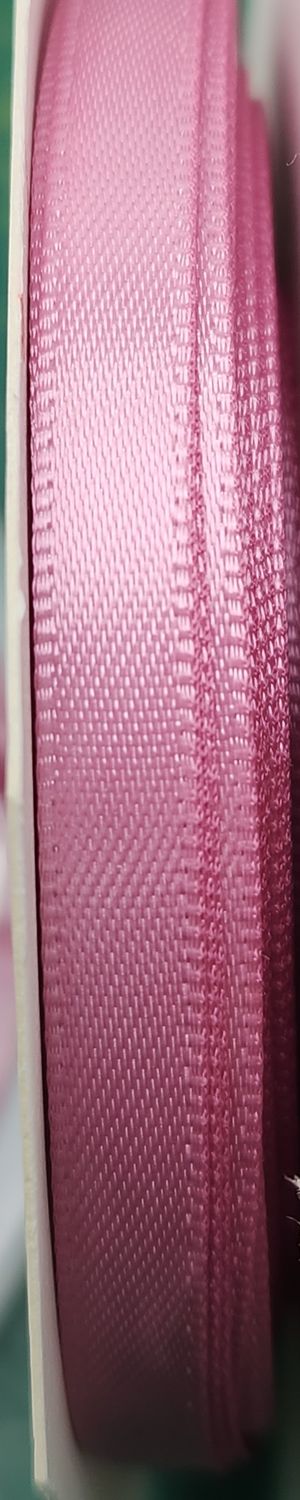 Satin Ribbon 6mm Wide Rose Pink Colour, Price per Metre