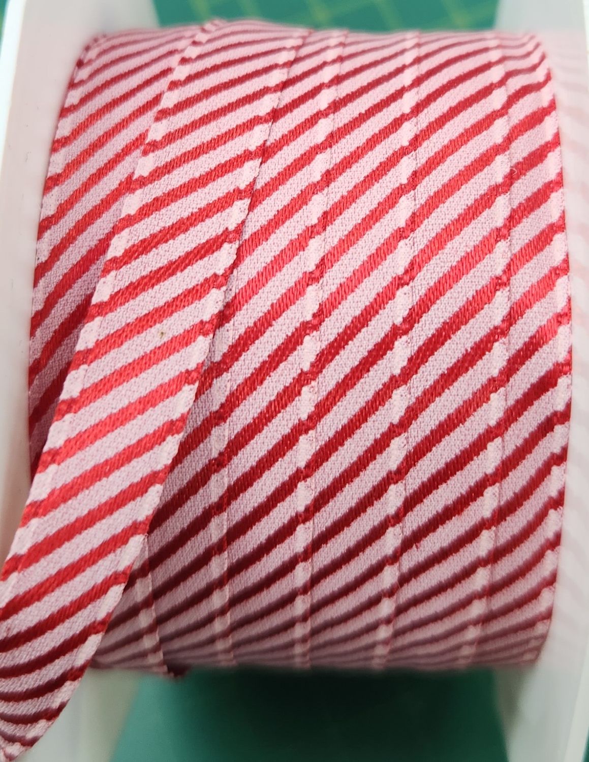 Candy Cane Themed Ribbon 6mm Wide, Price Per Metre