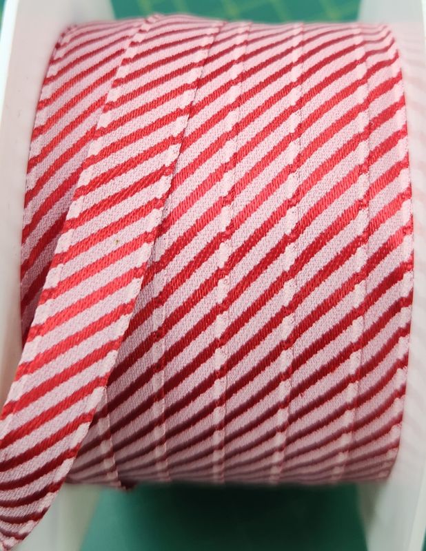 Candy Cane Themed Ribbon 6mm Wide, Price Per Metre