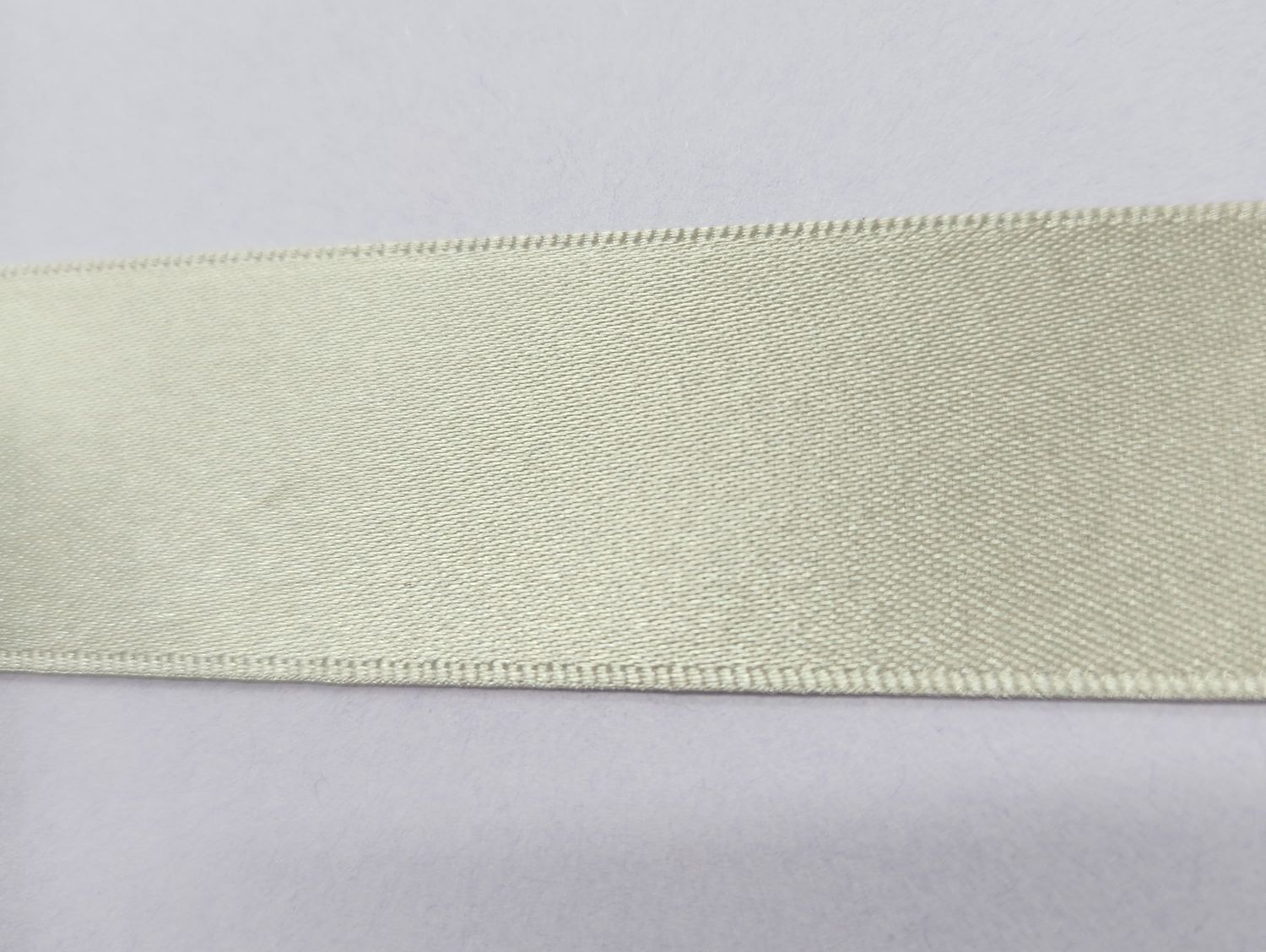 Silver/Grey Double Faced Satin Ribbon 25mm Width, Price per metre