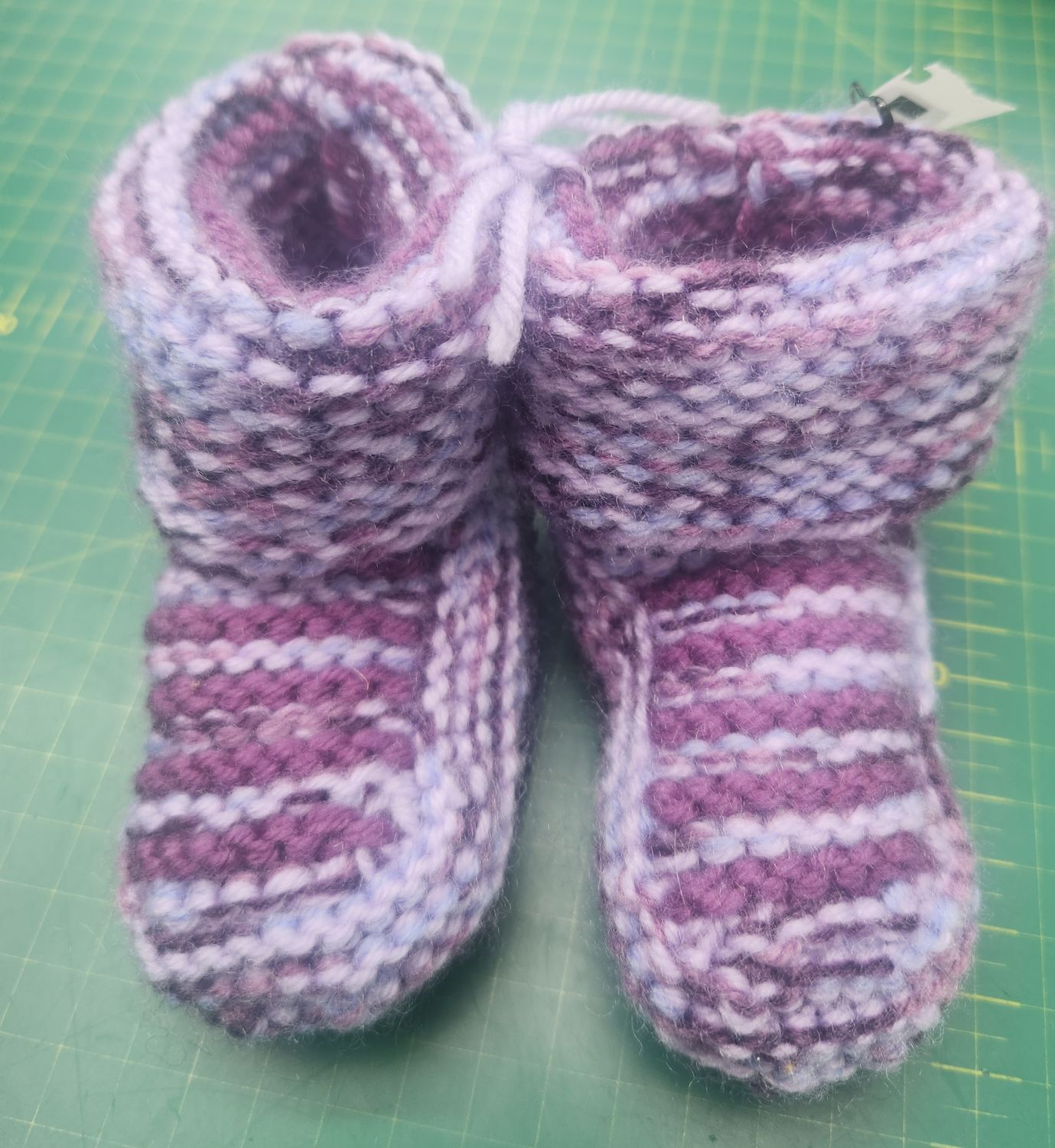 Childrens House Slipper Boots - Purples