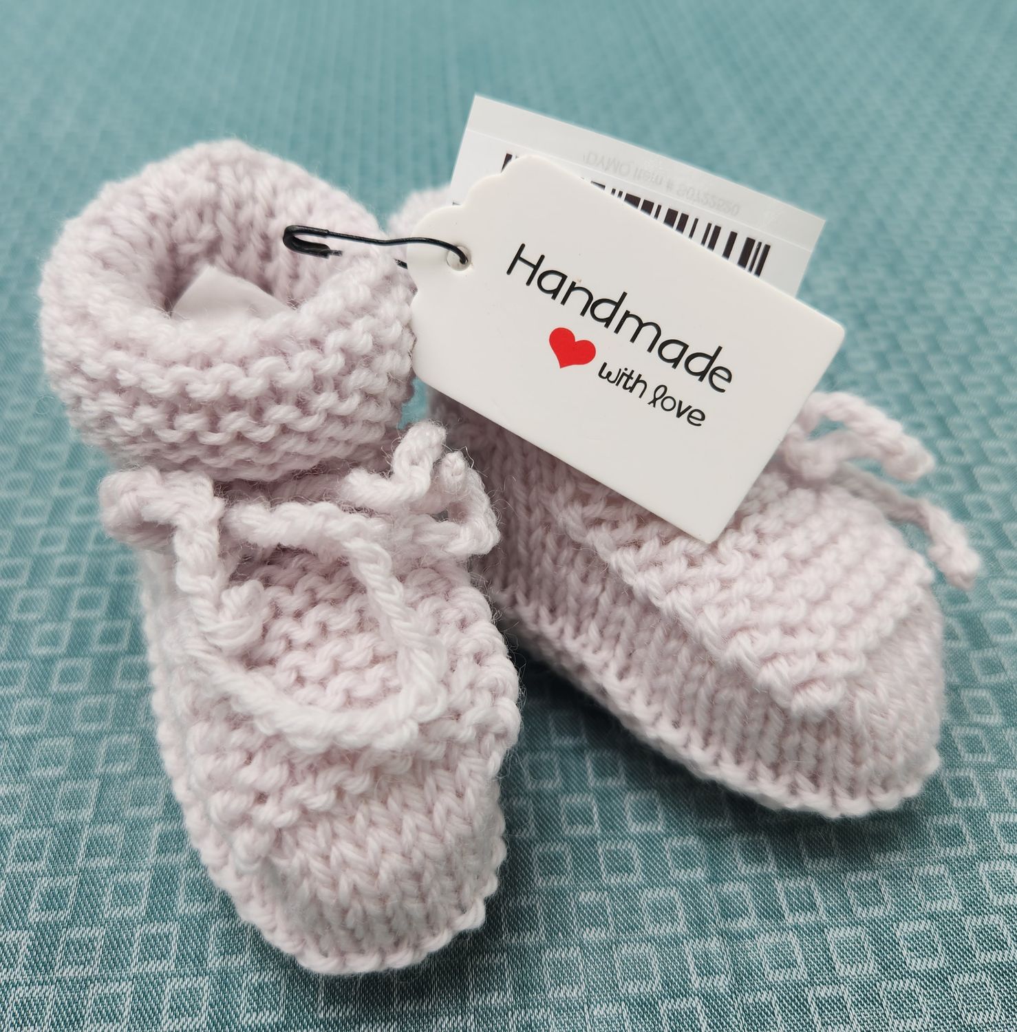 Bootees - Newborn to 3 months size - Colour Natural