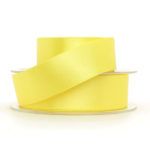 Lemon Double Faced Satin Ribbon 10mm Width, Price per metre