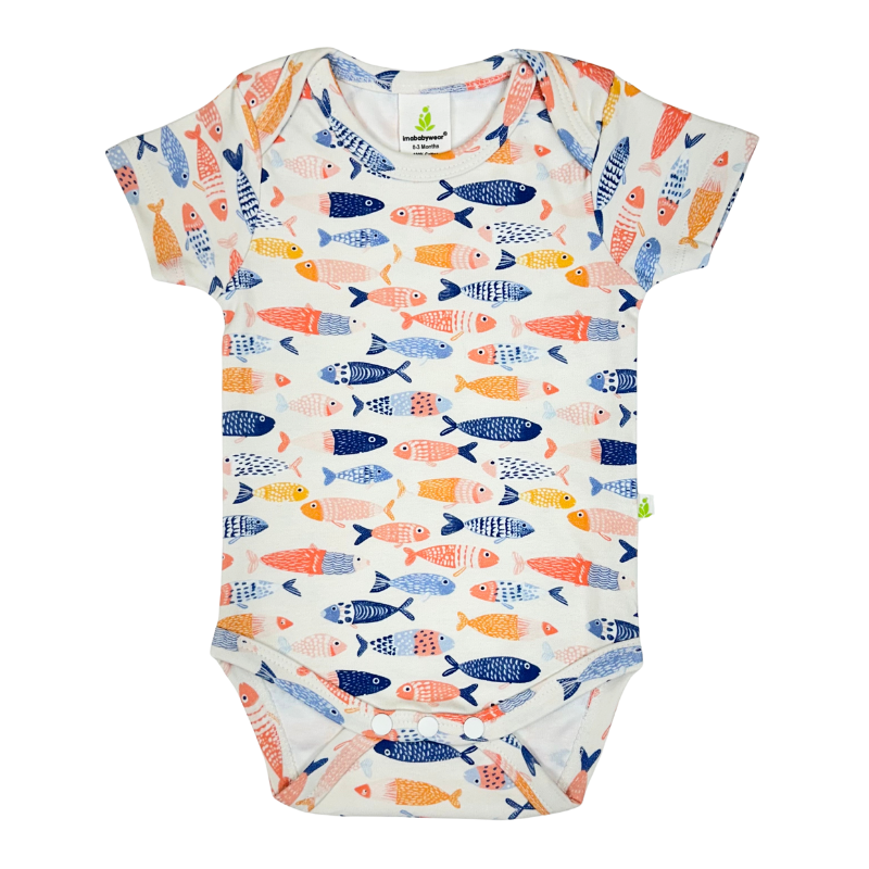 Freckled Fish Short Sleeved Bodysuit