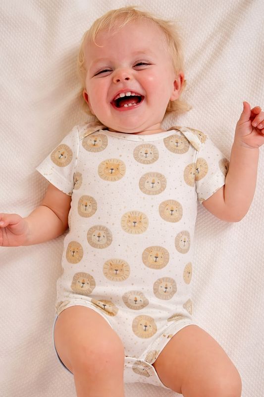 Little Lions Long Sleeve Bodysuit