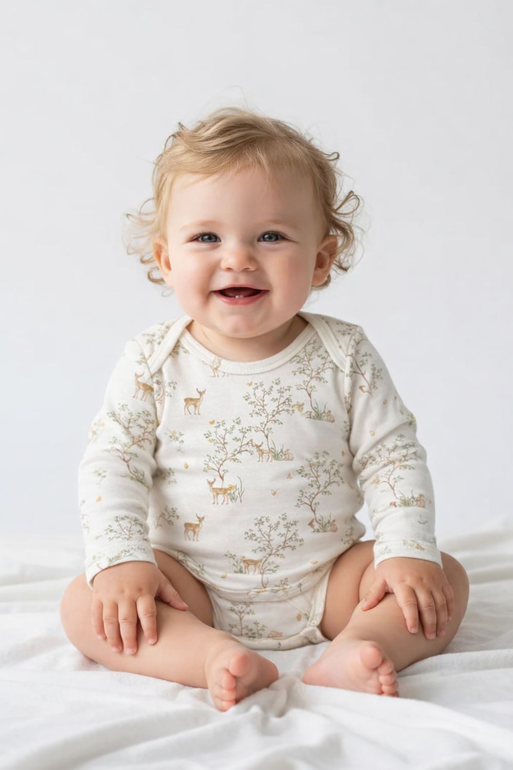 Woodland Deer Long Sleeve Bodysuit