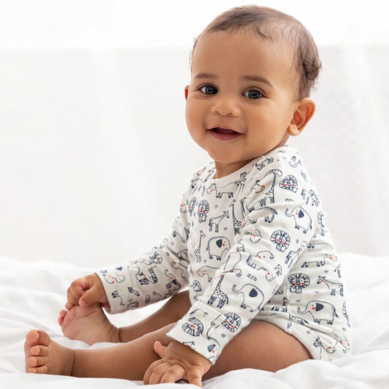 Safari Parade Long Sleeve Bodysuit