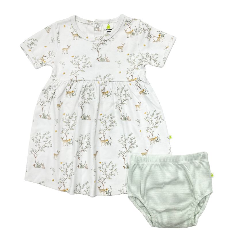 Woodland Deer Pricilla Dress with Bloomers