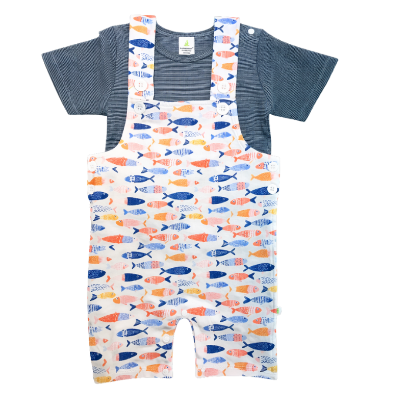 Freckled Fish Overalls with Top