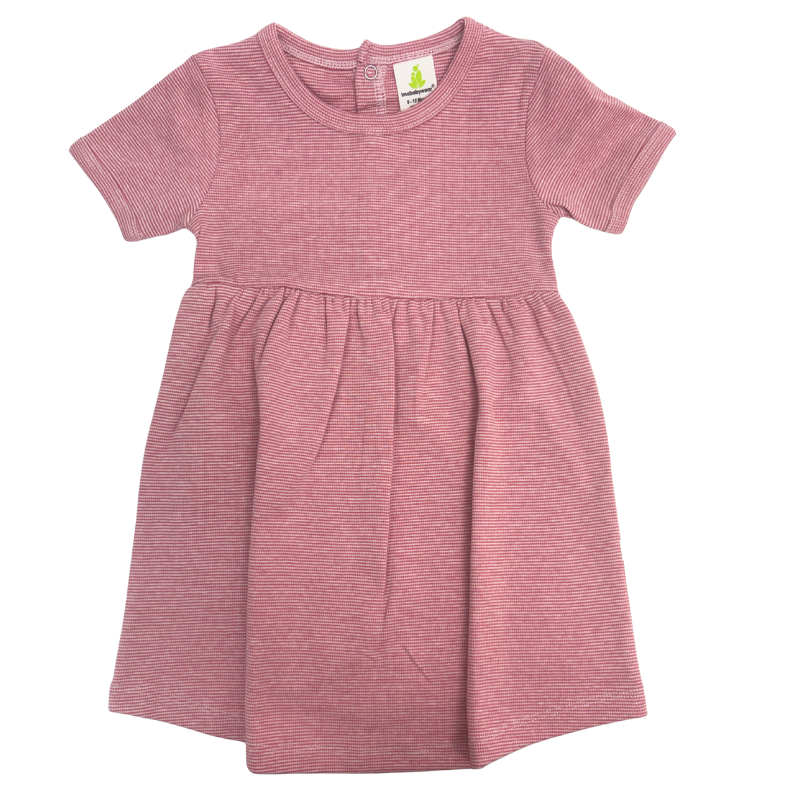 Raspberry Striped Pricilla Dress with Bloomers