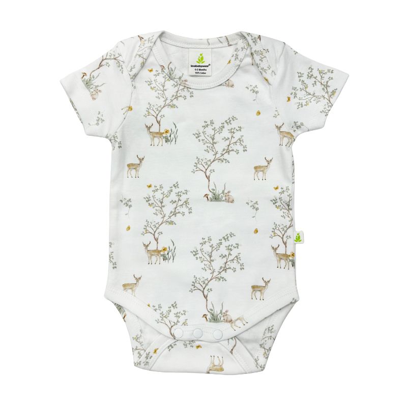 Woodland Deer Short Sleeve Bodysuit