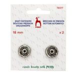Pony Snap Fasteners 18mm x 2 Nickel