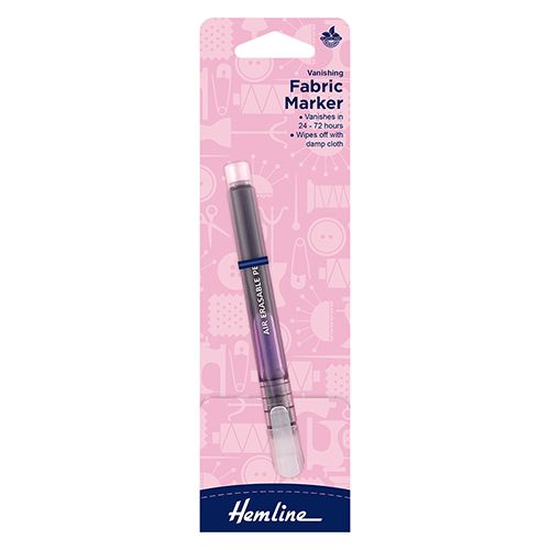 Hemline Vanishing Fabric Marker - Purple