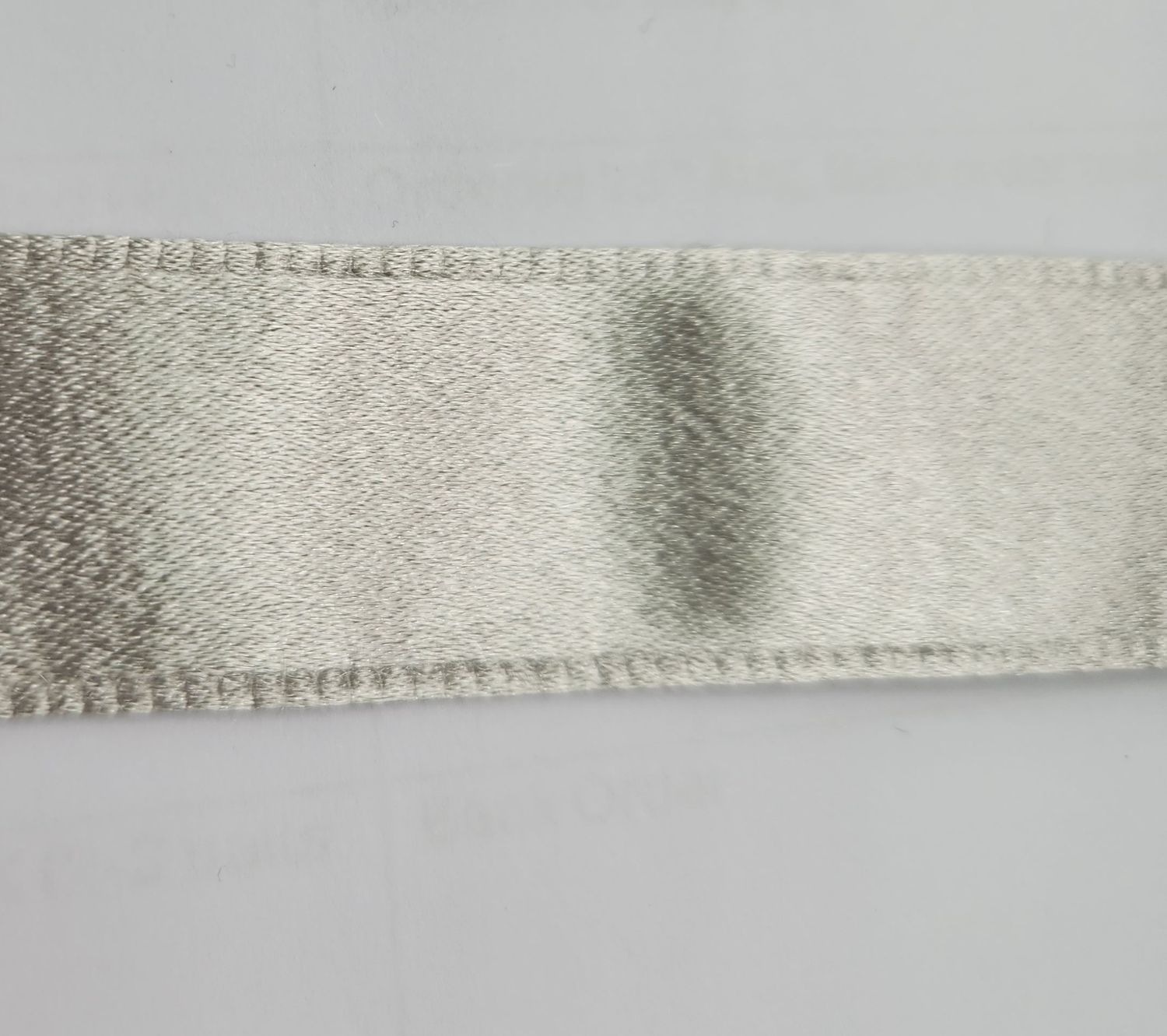 Silver Single Faced Satin Ribbon 25mm Width, Price per metre