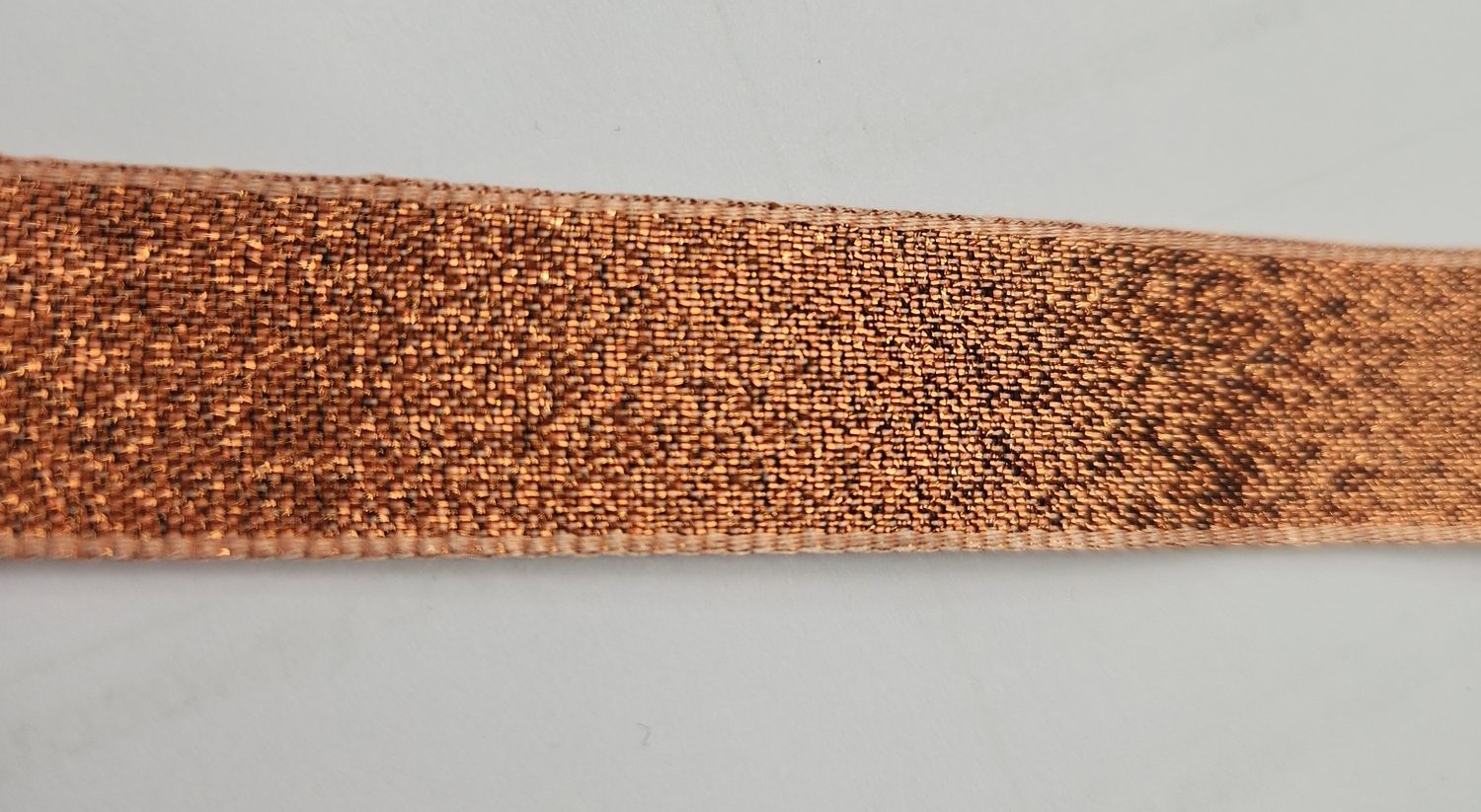 Copper Lame Ribbon 15mm Width, Price per metre