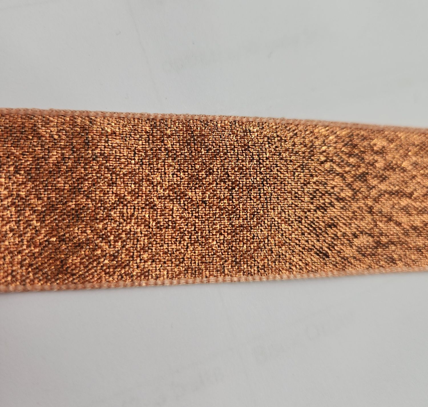 Copper Lame Ribbon 25mm Width, Price per metre