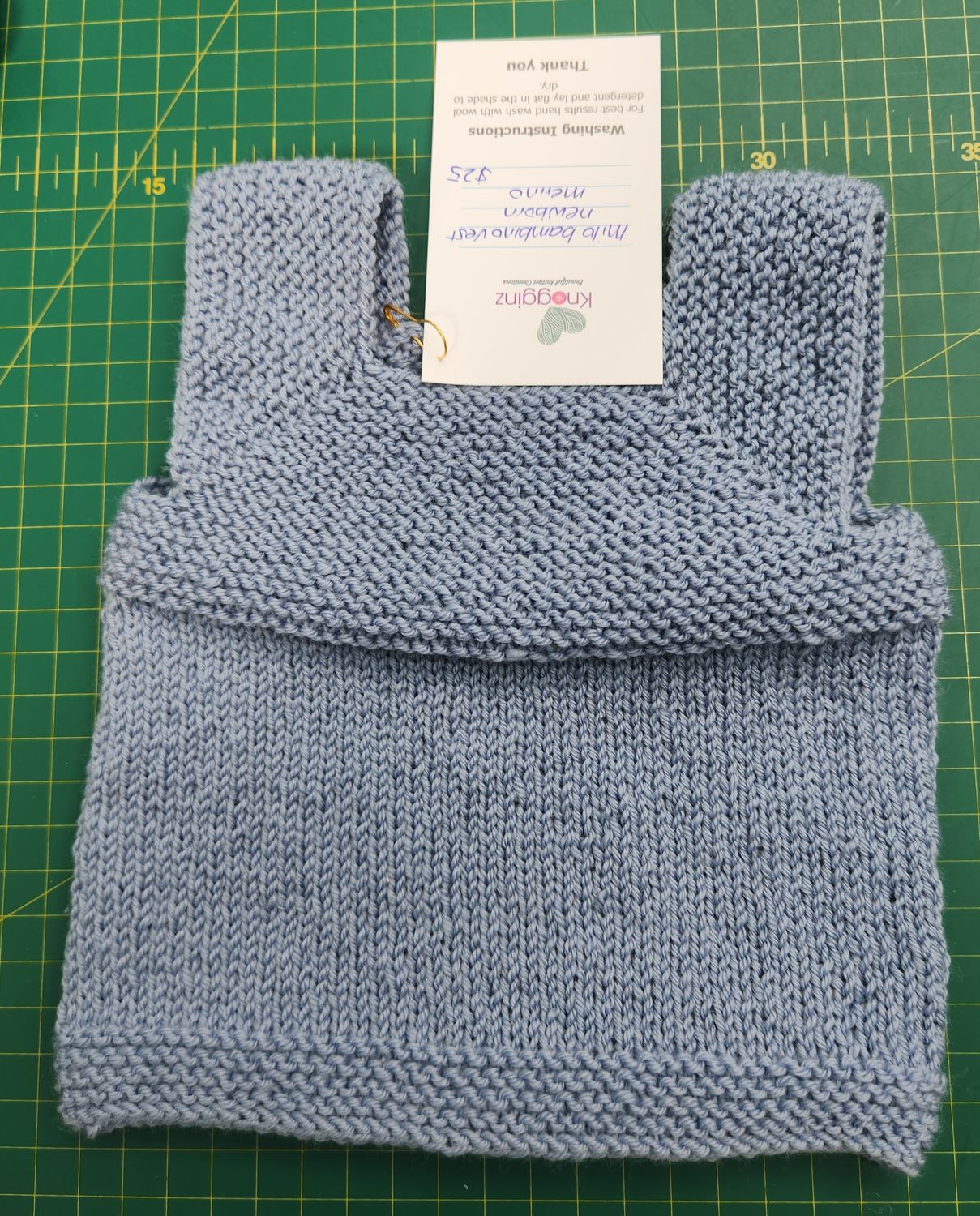 Milo Bambino Newborn Singlet - Light Blue