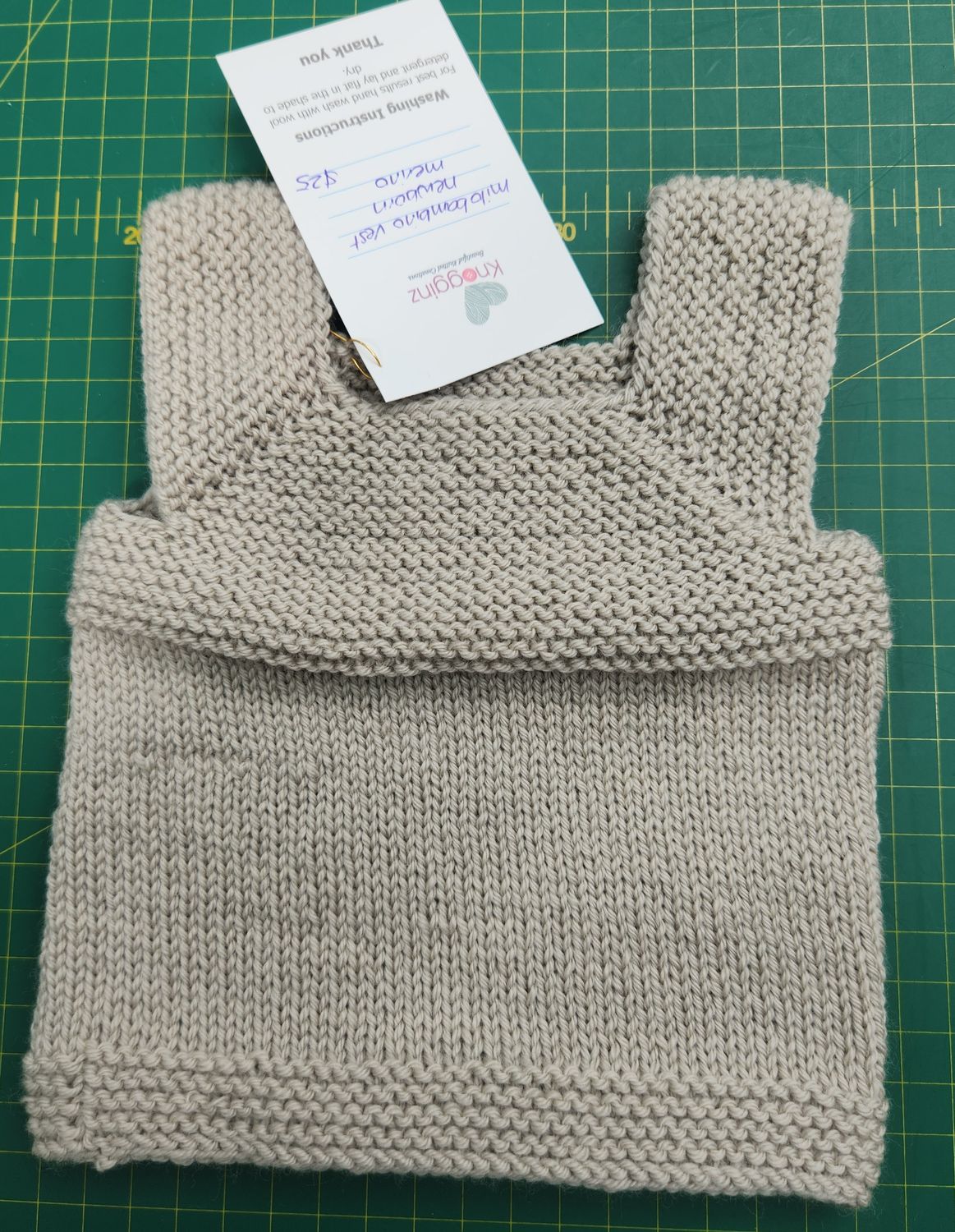 Milo Bambino Newborn Singlet - Sand Colour