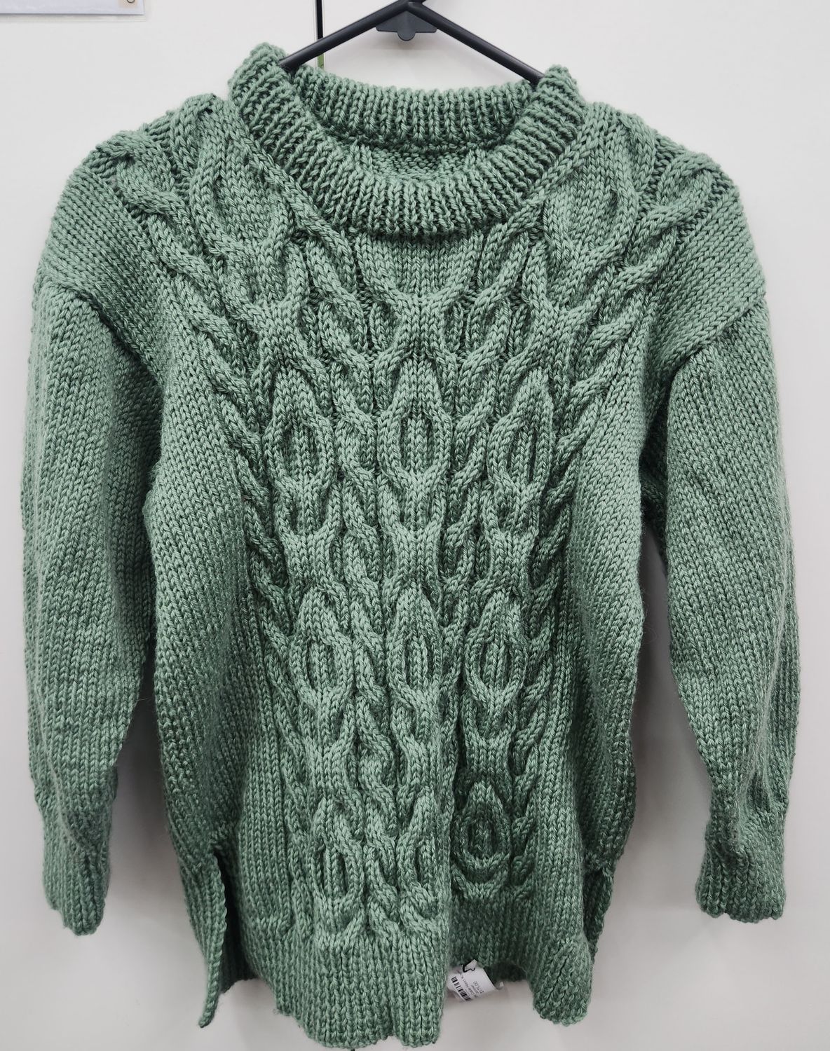 Merino 10ply Cable Hand Knitted Jumper