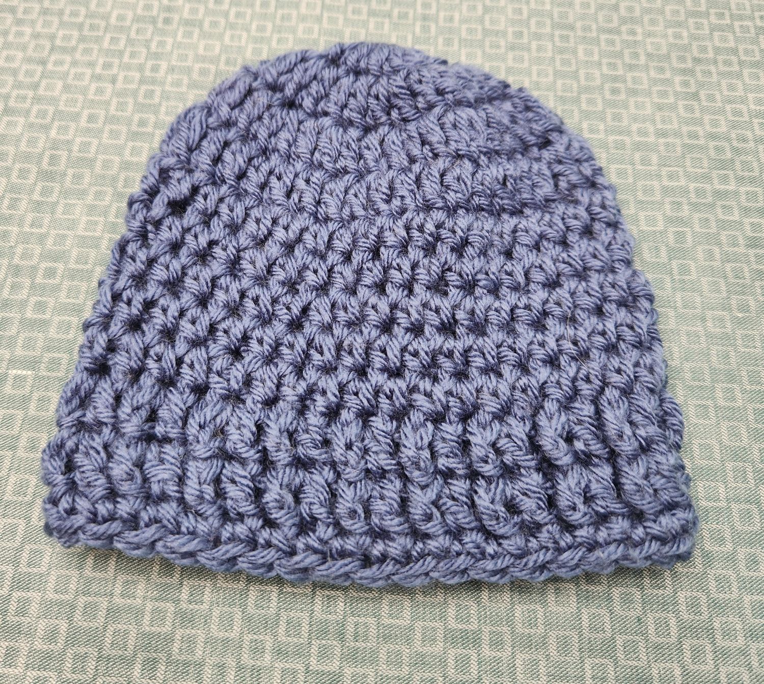 Baby Beanie Merino Denim 0 to 3 Months