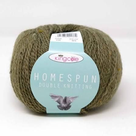 King Cole Homespun Fibre Blend DK 50g 175m Shade 5105 Autumn Fern