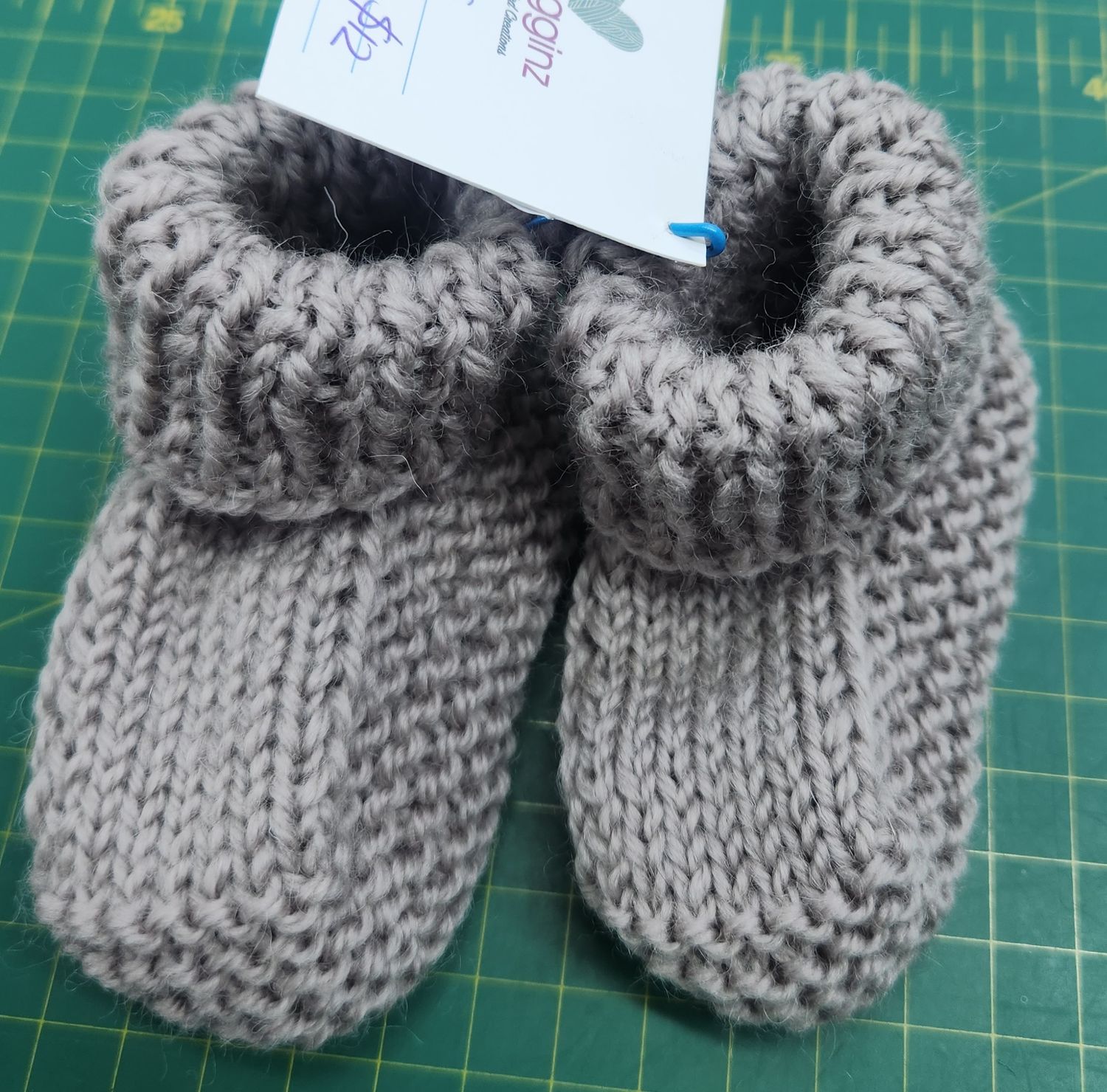Bootees Wool - Light Grey