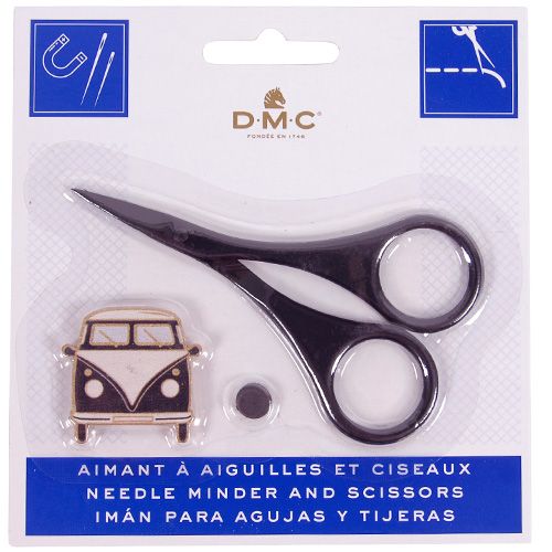 DMC Needle Minder &amp; Scissor Set Noir
