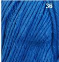 Soft Cotton 8ply DK 100g 216m Shade 36 Blue