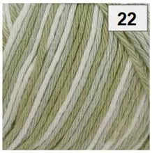 Soft Cotton Prints 8ply DK 100g 216m Shade 22 Greens