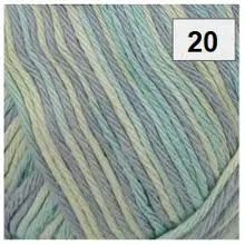 Soft Cotton Prints 8ply DK 100g 216m Shade 20 Blues