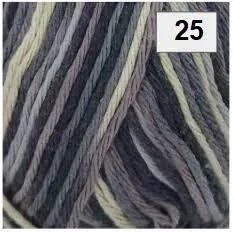 Soft Cotton Prints 8ply DK 100g 216m Shade 25 Greys