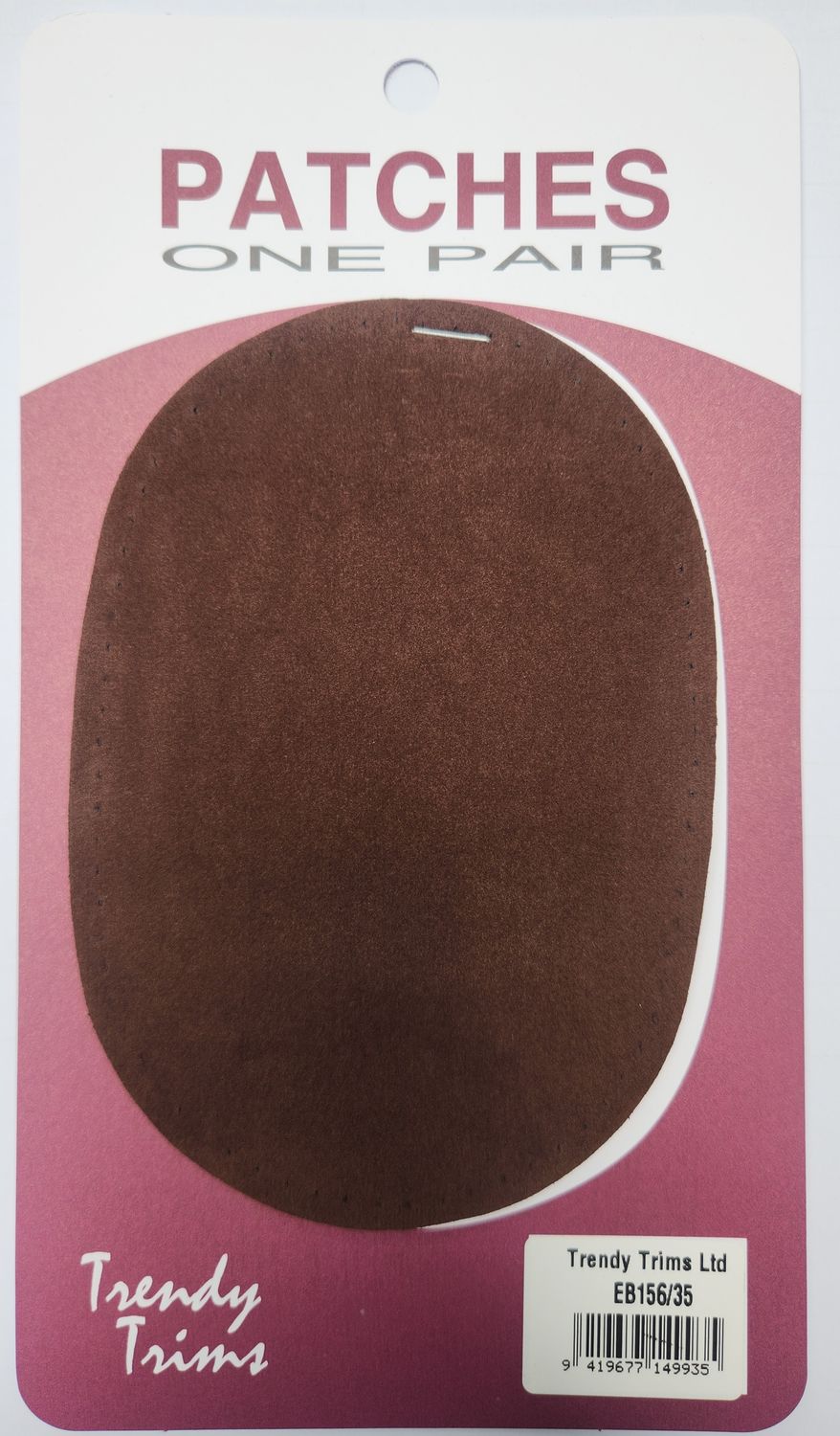 Trendy Trims Elbow Patches Brown Pair