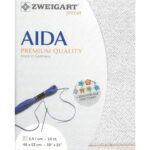 Aida 14ct Precut 48x53cm Shade 017 White Silver