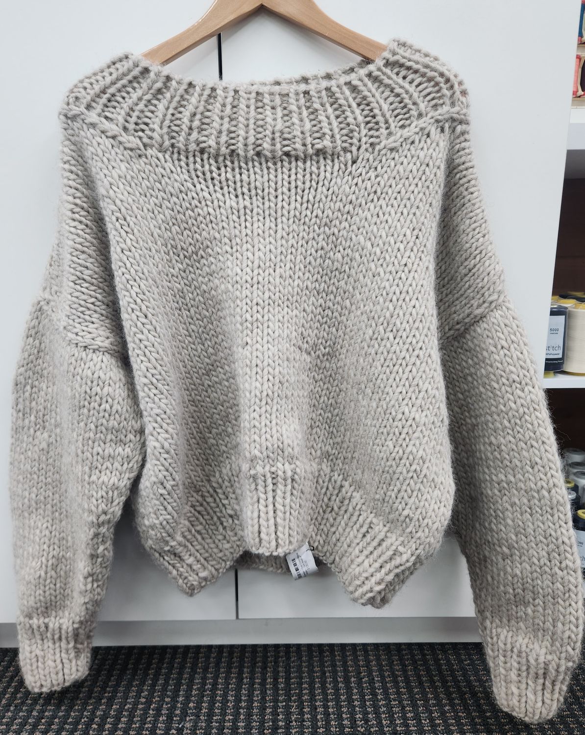 Milly Sweater 18ply Crucci Natural Wonder - Size Medium