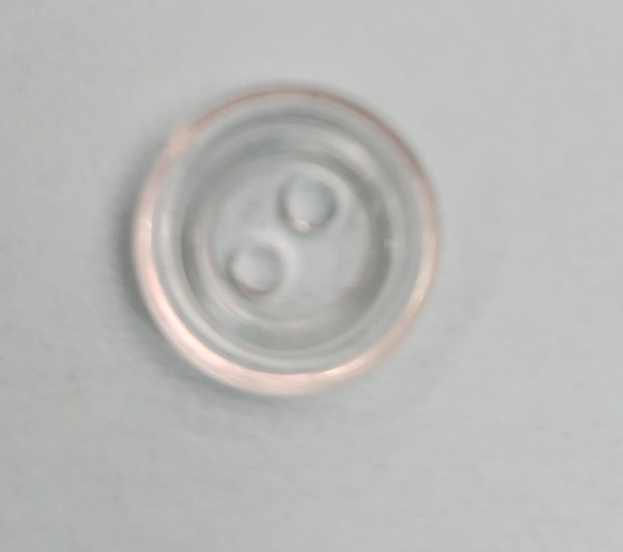 Clear Small Button 10mm Width