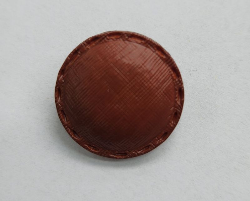 Brown Button 15mm Width 7 Pack