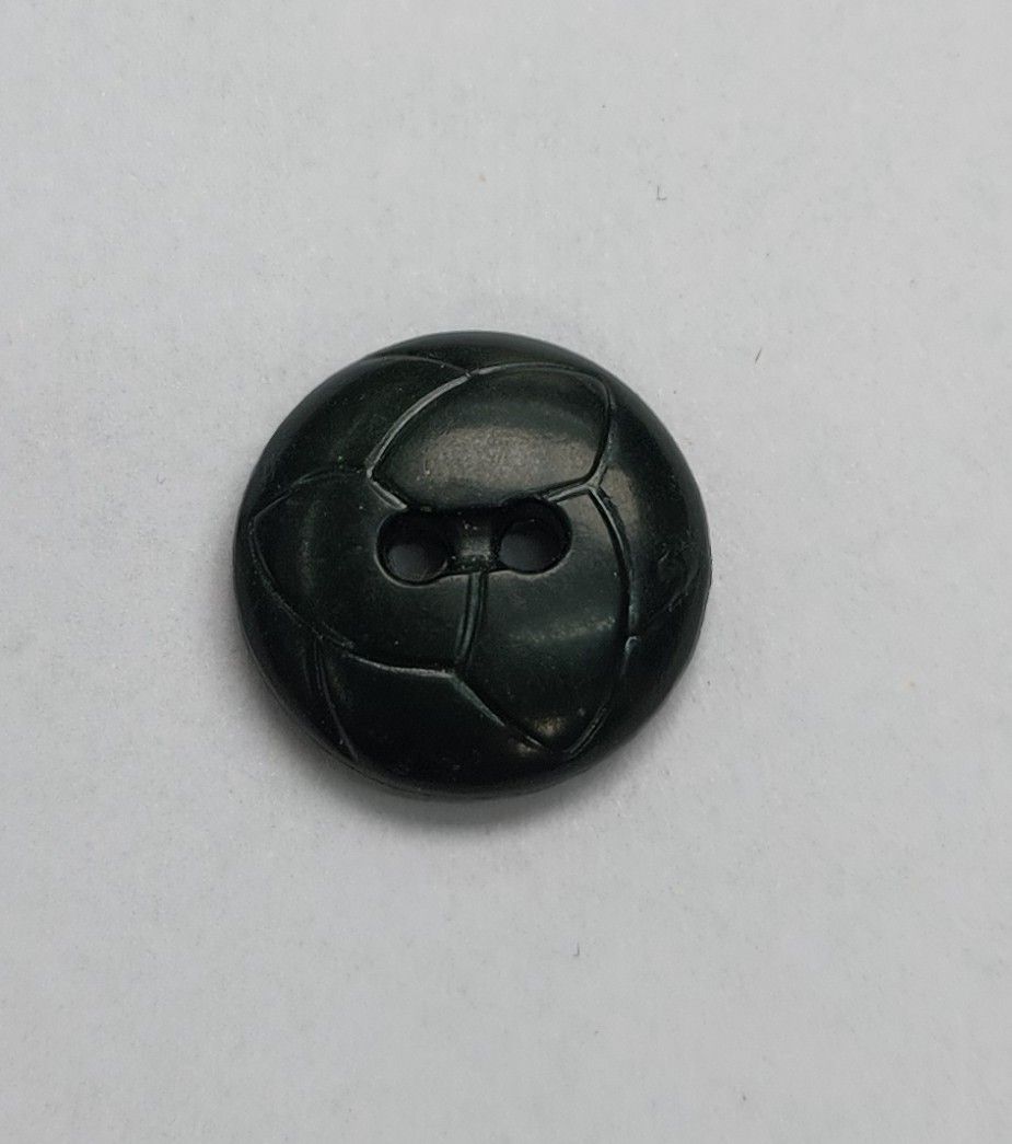 Dark Green Patterned Button