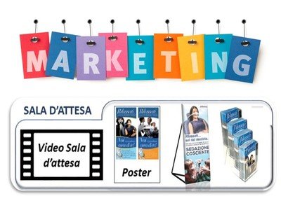 Marketing per sala d'accoglienza