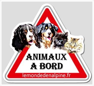 Autocollant "Animaux à bord"