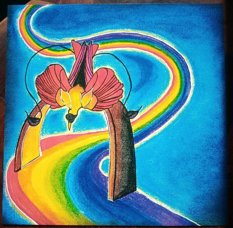 Pont arc-en-ciel - format carré 20 x 20