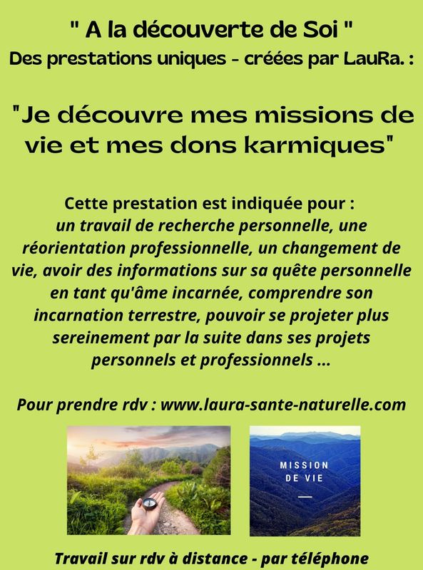 *Missions &amp; dons karmiques