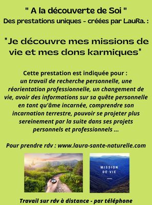 *Missions &amp; dons karmiques