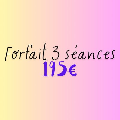 Forfait 3 séances