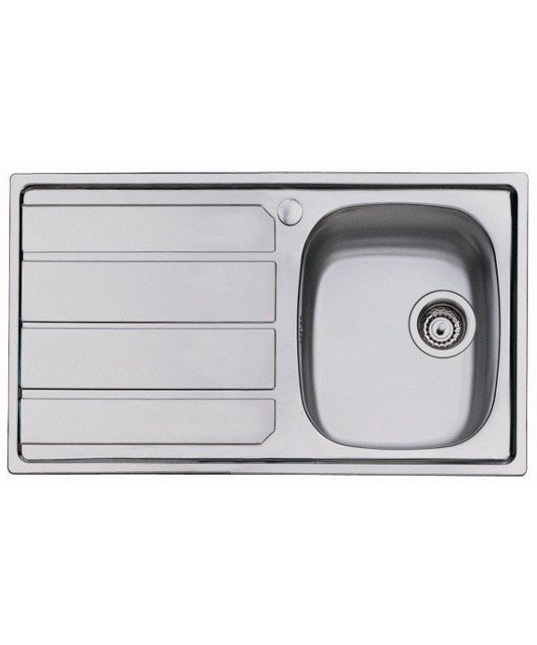 Foster Lavello 860x500 mm S1000 1 Vasca + Gocc. Sx Inox Spazzolato cod. 1186161
