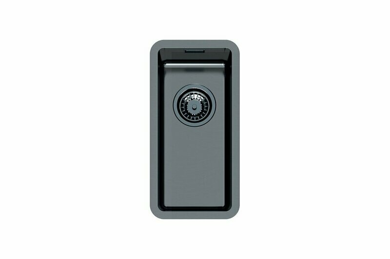 Foster KE 2151856 Lavello - 1 vasca - Sottotop Acciaio inox - finitura PVD Gun metal-dim 222x442 mm