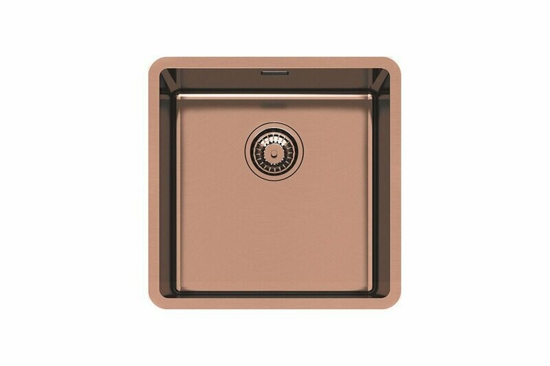 Foster KE COPPER 2156858 - 1 vasca - Sottotop Acciaio inox - finitura PVD Copper - dim 440x440 mm