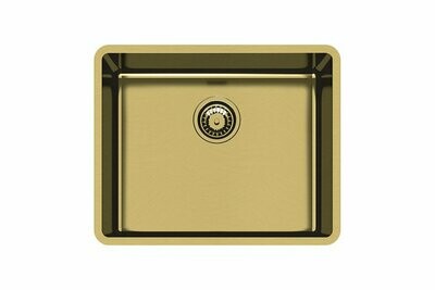 Foster KE GOLD ST 2155859 - 1 vasca - Sottotop Acciaio inox - finitura PVD Gold - dim 540x440 mm